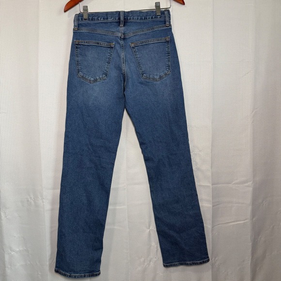 Old Navy Straight Leg Jeans 28x30 Blue Built-In Flex Denim - Picture 2 of 4